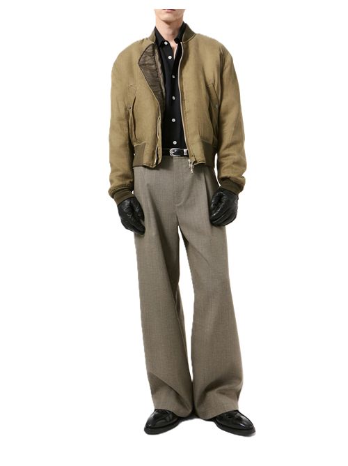 Bomber Wax Dipped Cupro Our Legacy | M4268MMKMARSH KHAKI WAX DIPPED